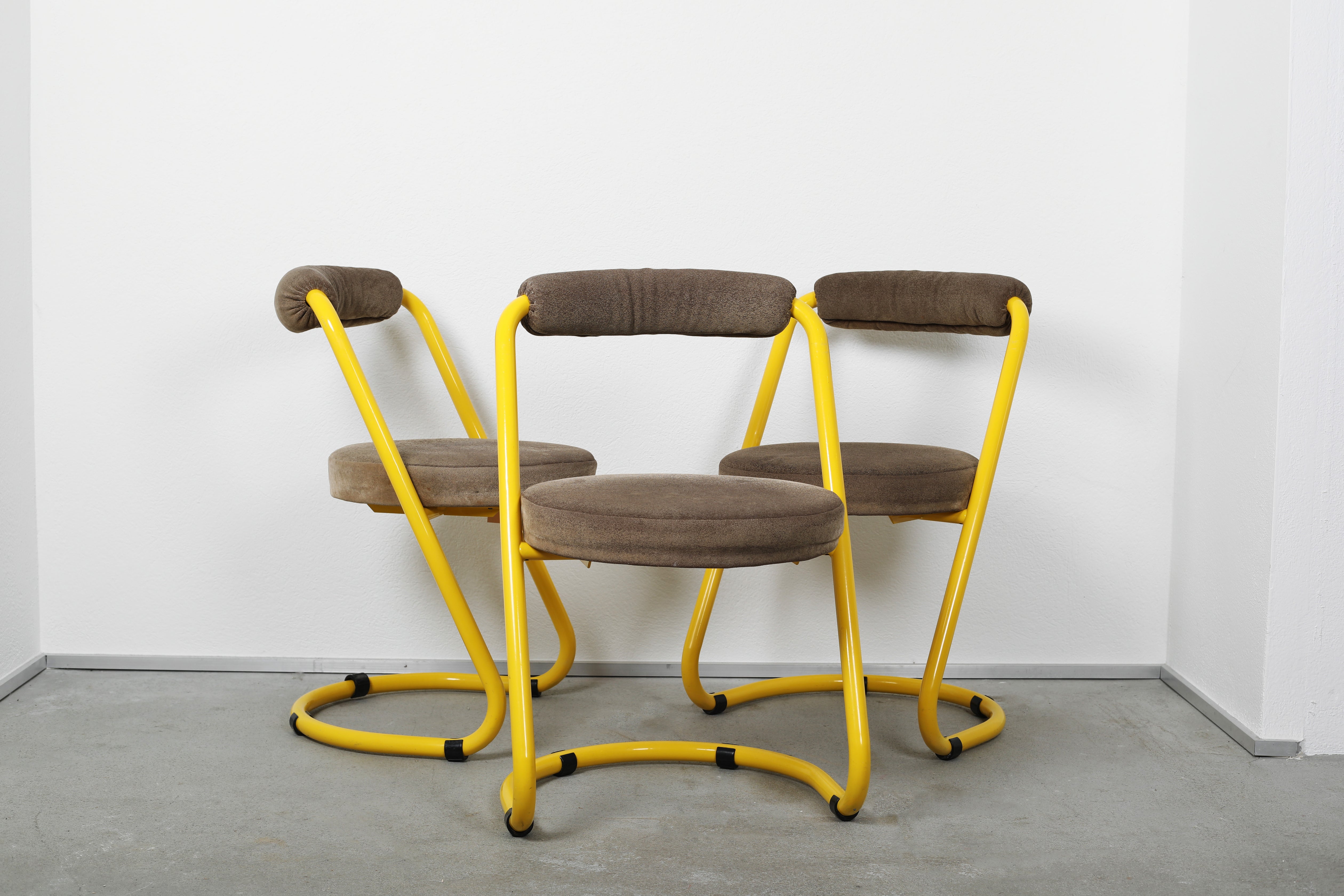Vintage 1970s Chairs Attributed to Giotto Stoppino – Set of 4