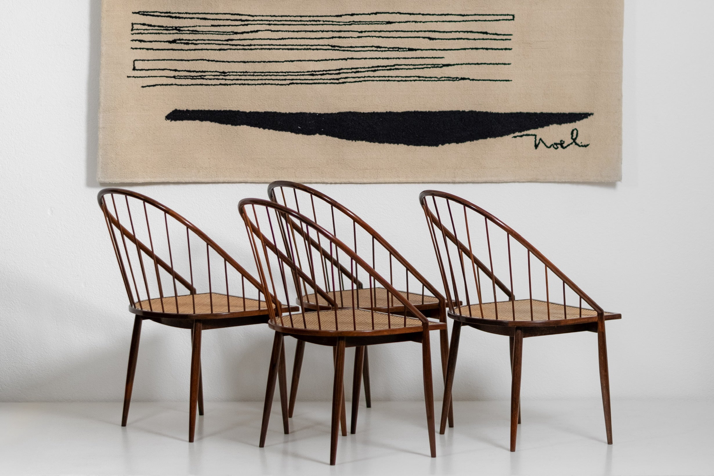 Joaquim Tenreiro Cadeira Curva Chairs