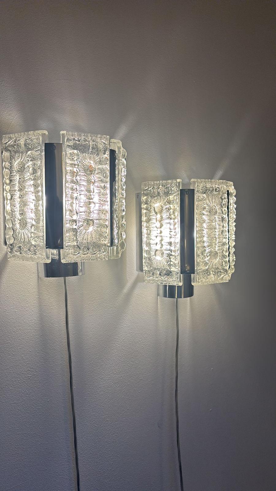 Pair of wall lamps