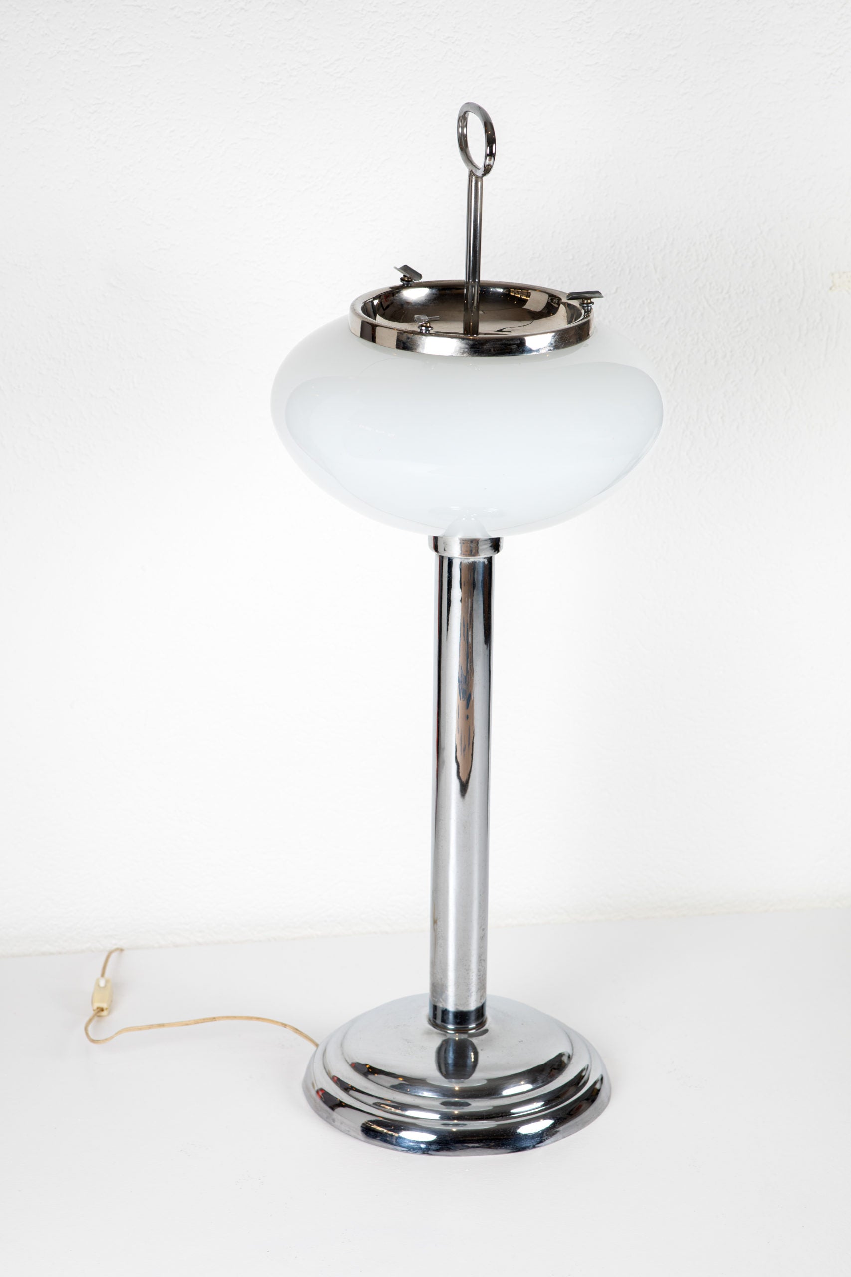 1960s White Ashtray Lamp