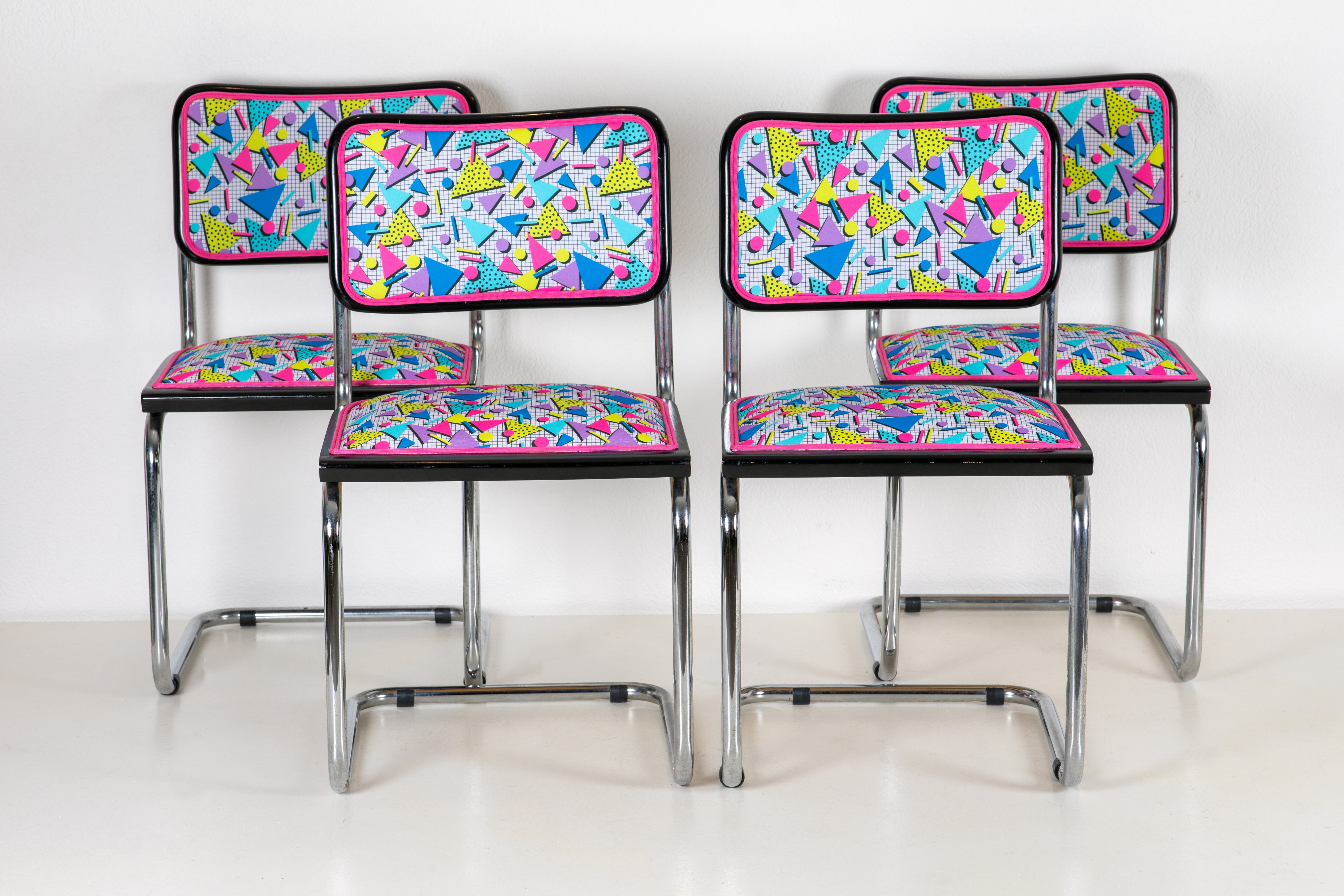 Set of Cesca Chairs by Marcel Breuer, 1962