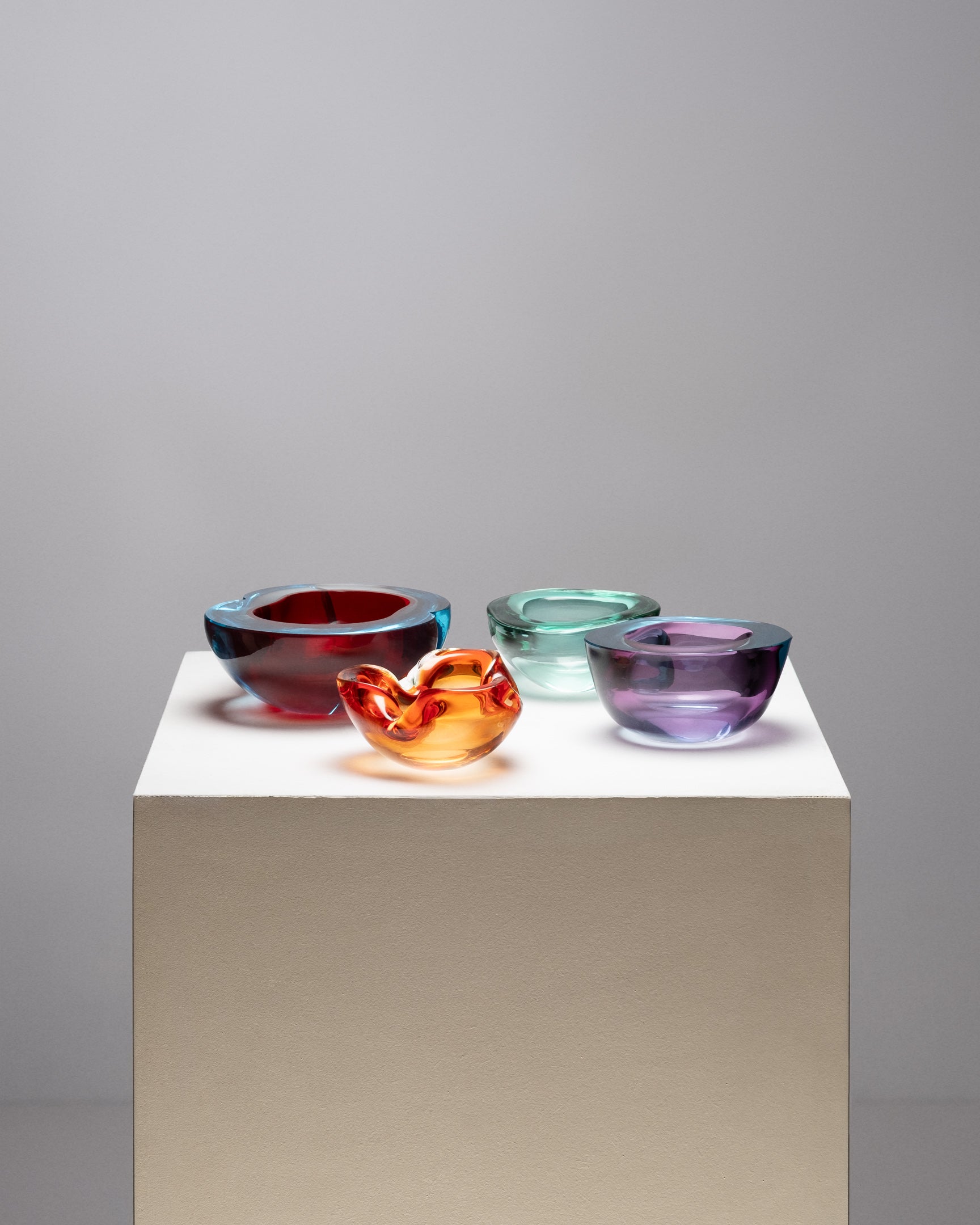 Murano Glass Trinket Dish Set