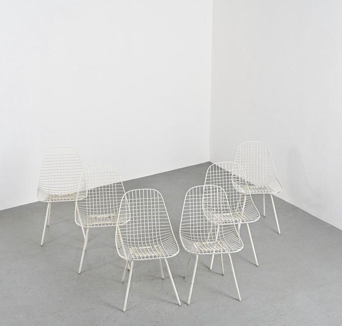 Set of Six “Bikini” Wire Chairs