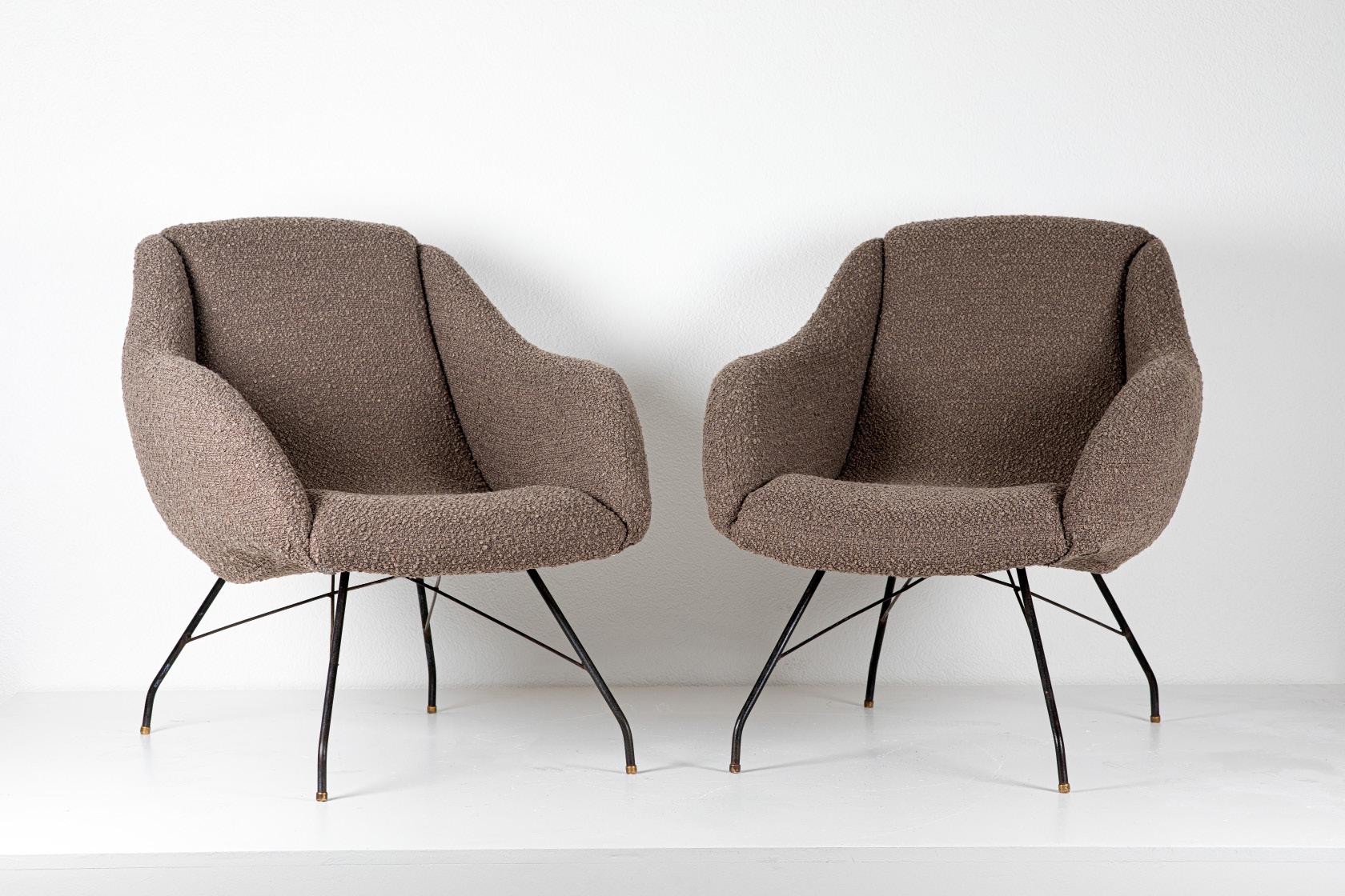 Pair of “Shell” Armchairs by Carlo Hauner and Martin Eisler