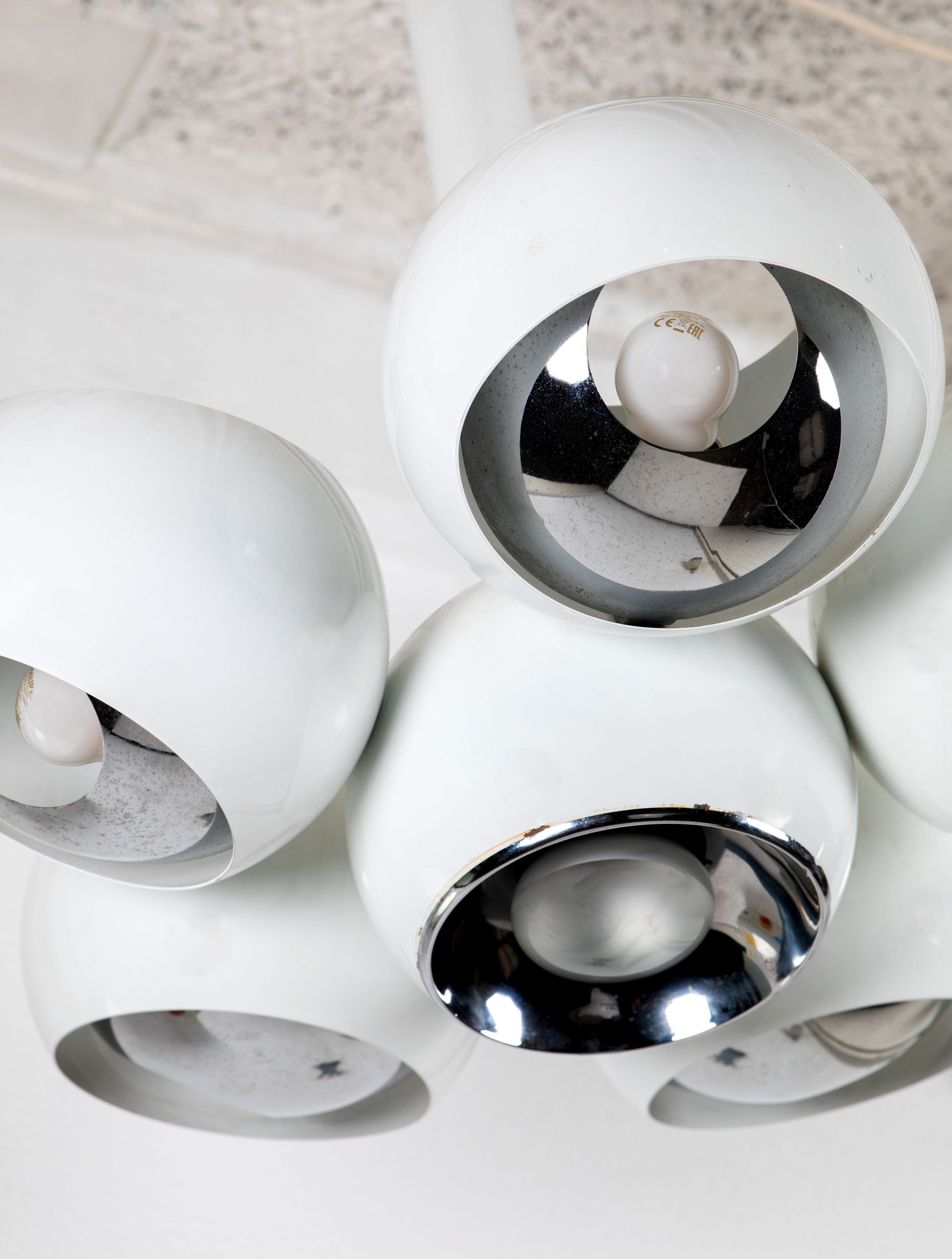 Ceiling White Bulbs Pendant Lamp "Esperia"