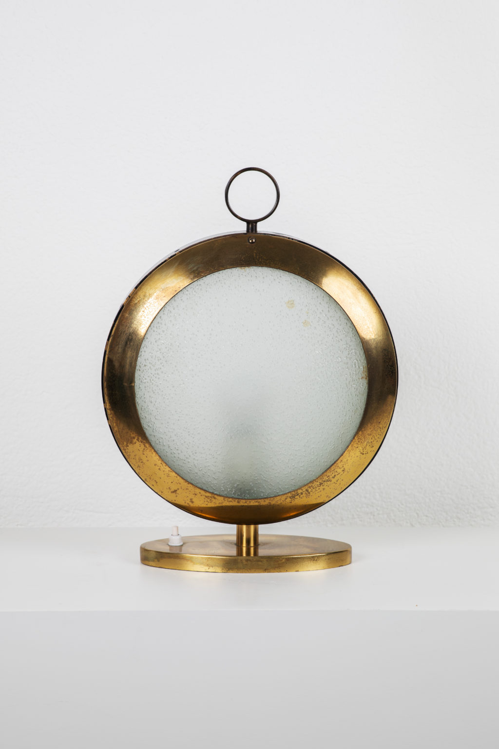 STILNOVO Brass and Glass Lamp