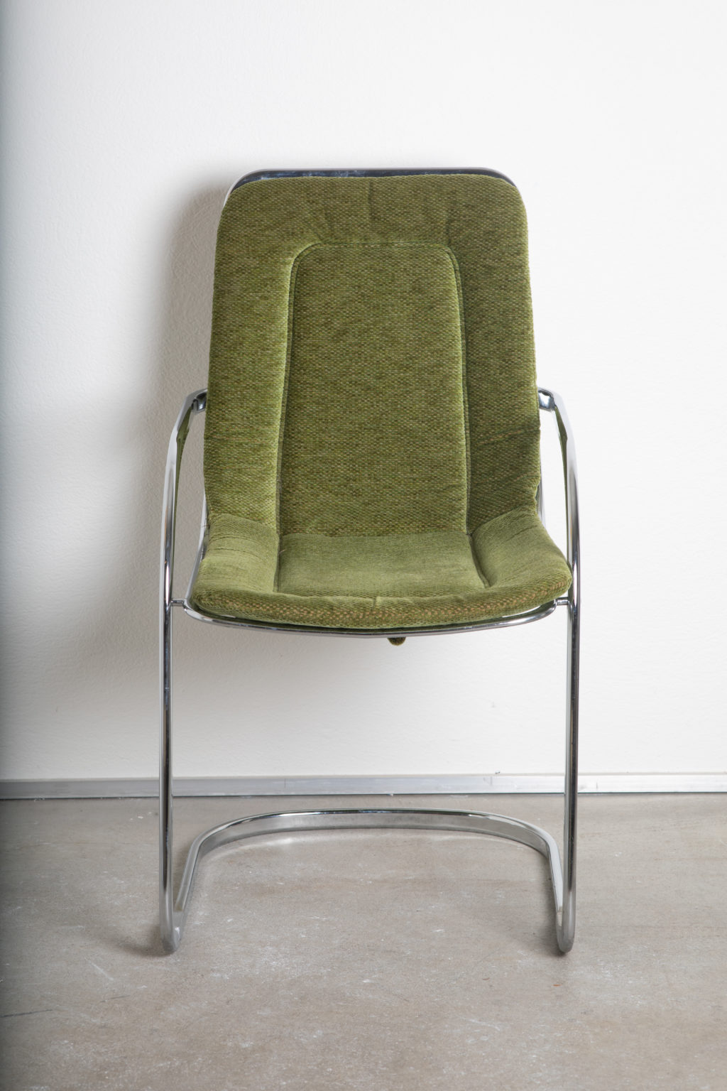 1970s Green Chairs Quartet Attributed to Willy Rizzo