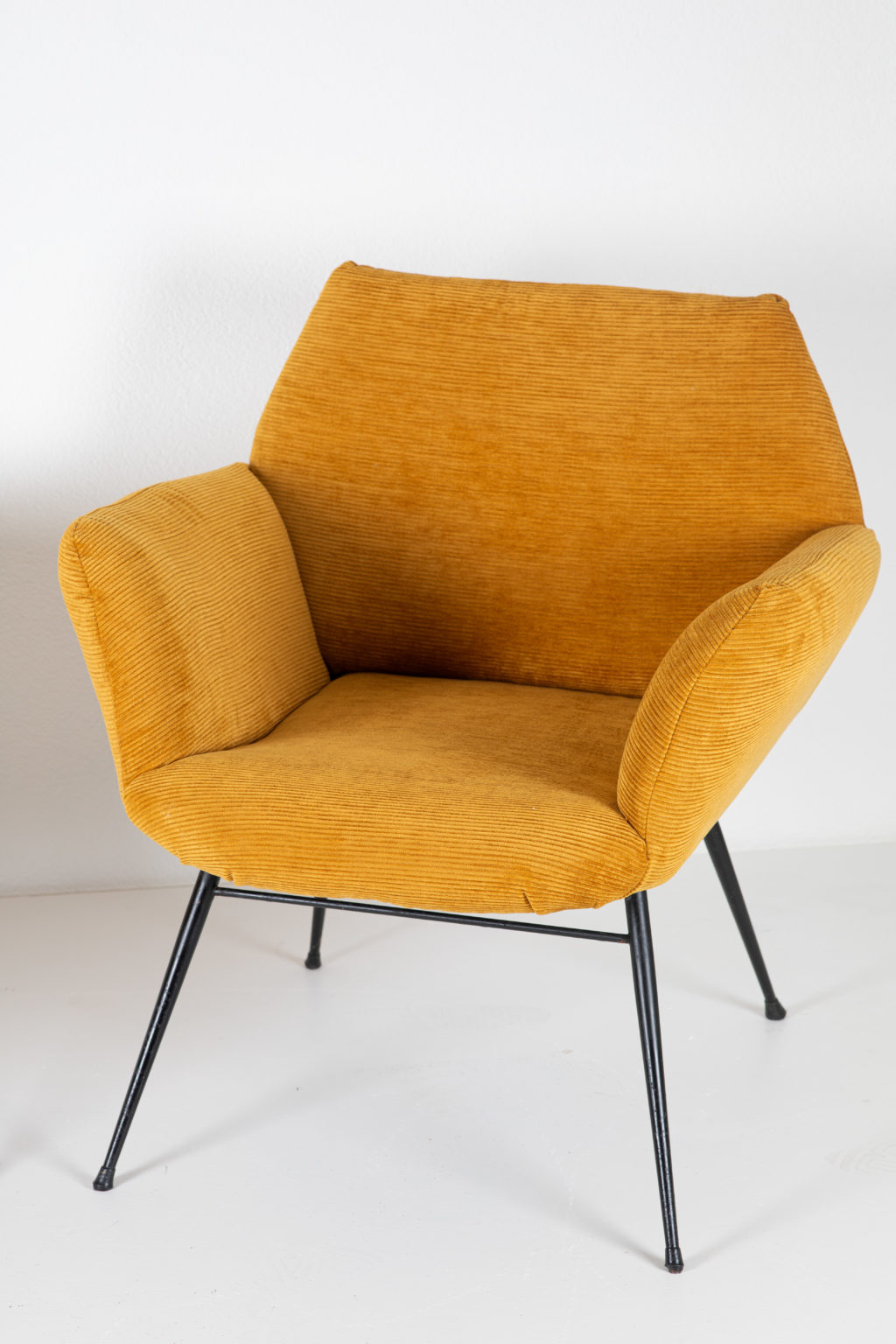 Newly Upholstered Italian Armchairs
